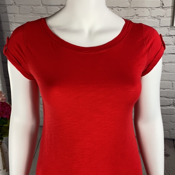 BANANA REPUBLIC Red Dress Size: Large/Petite - Picture 3 of 17